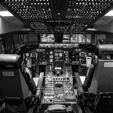 Cockpit Monotone Image